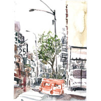 Andreas Hachulla - 25 at Bowery - 2023 - Aquarell