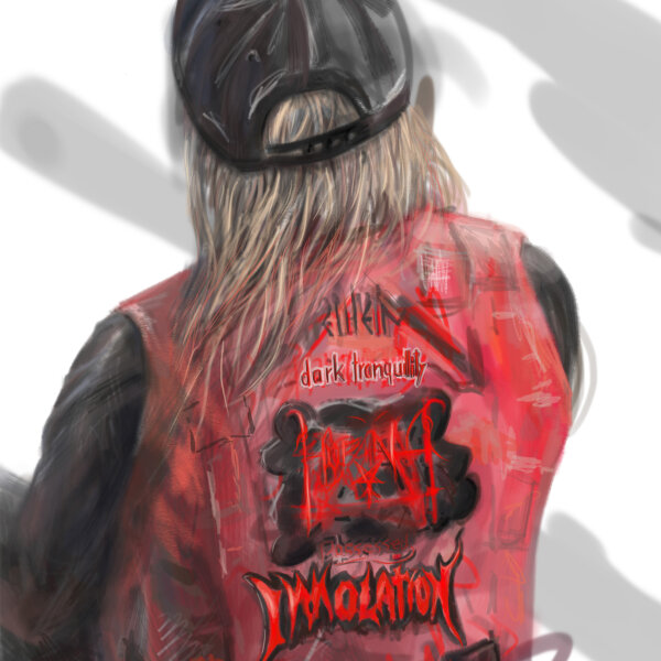 Andreas Hachulla - Wacken Metalhead - 2018 - Digitale Malerei auf Smartphone